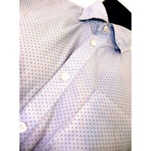 A&I Patterned MENS SHIRT MODERN FIT BLUE WHITE SIZE M.